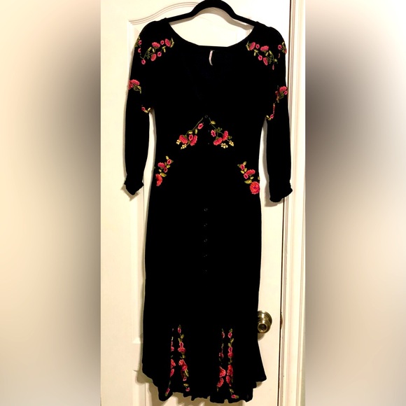 Free People Embroidery Dress S - Picture 1 of 4
